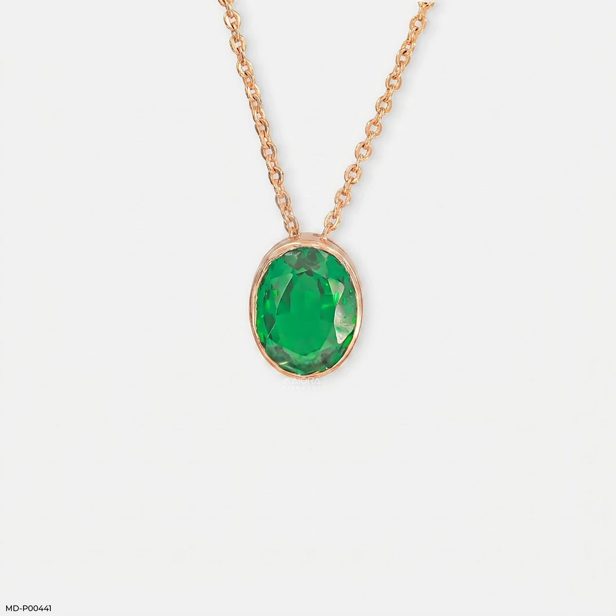 Emerald Raindrops Pendant