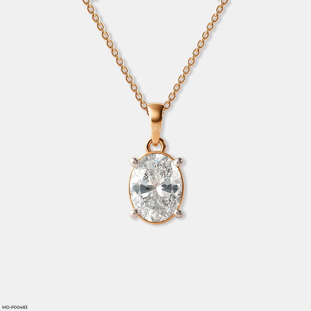 Eterna Oval Pendant Platinum