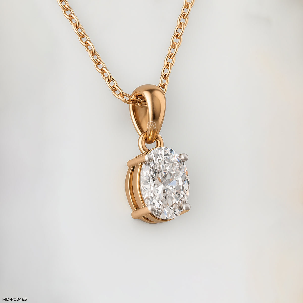 Eterna Oval Pendant Platinum