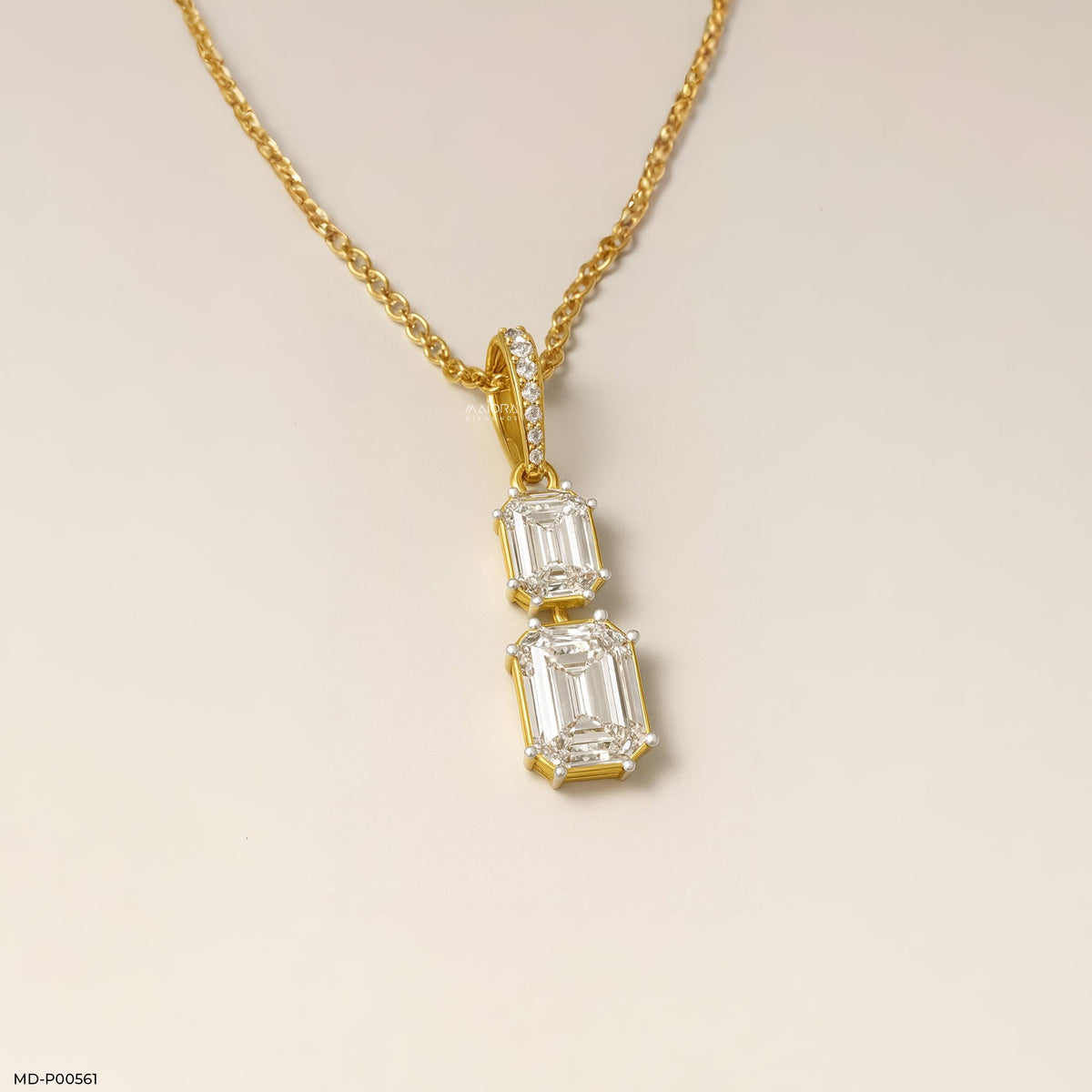 Cascading Emerald Pendant
