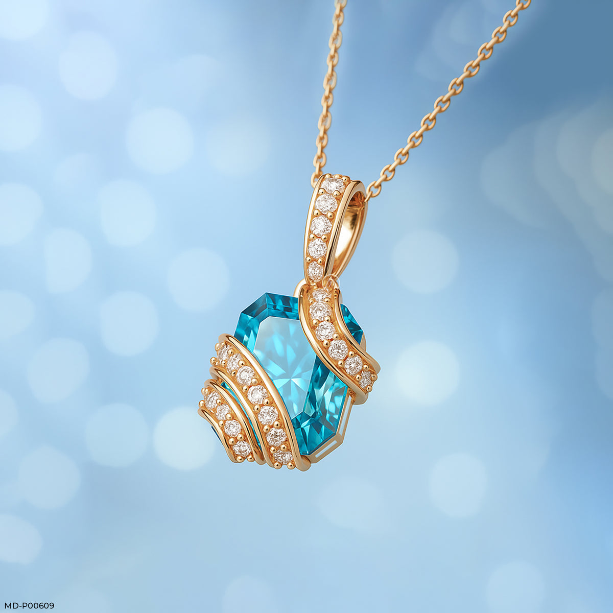 Blue Rhapsody Pendant Platinum