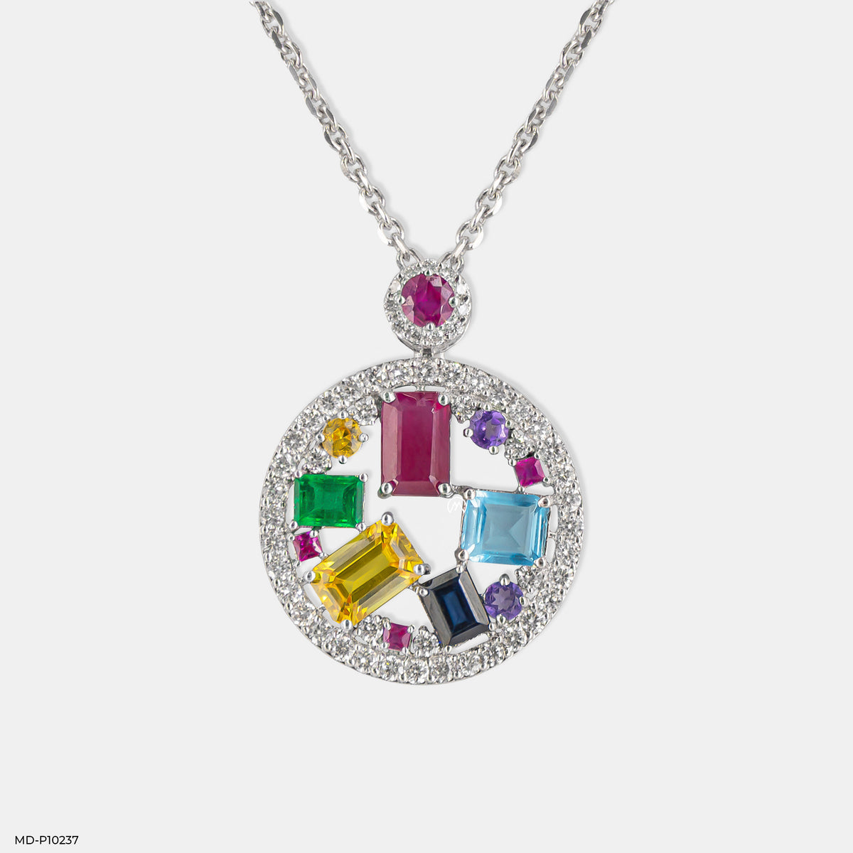 Kaleidoscope Diamond Pendant