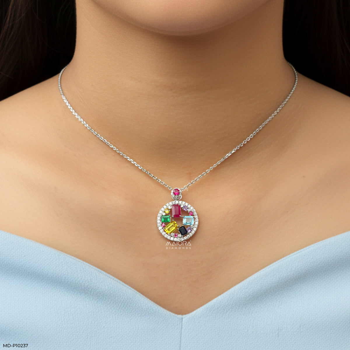 Kaleidoscope Diamond Pendant