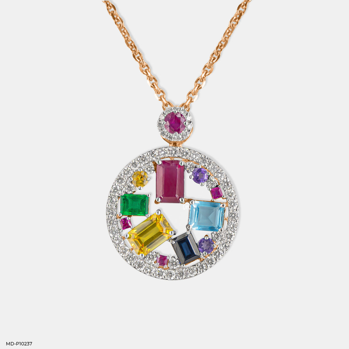 Kaleidoscope Diamond Pendant