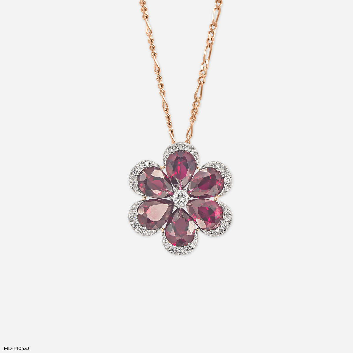The Garnet Bloom Pendants