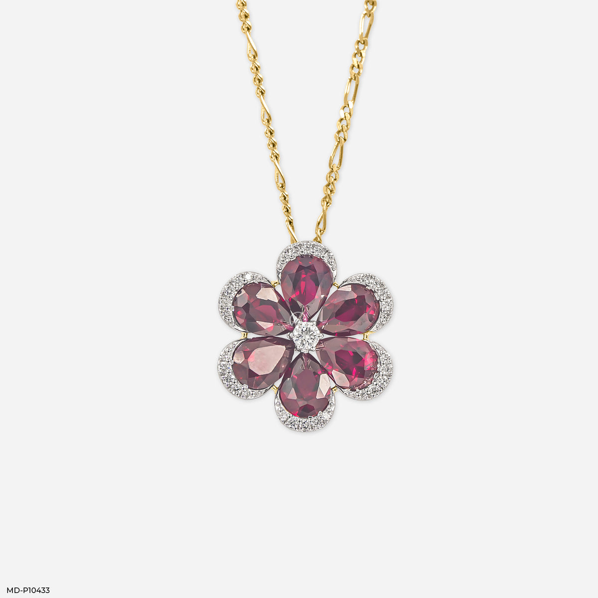 The Garnet Bloom Pendants