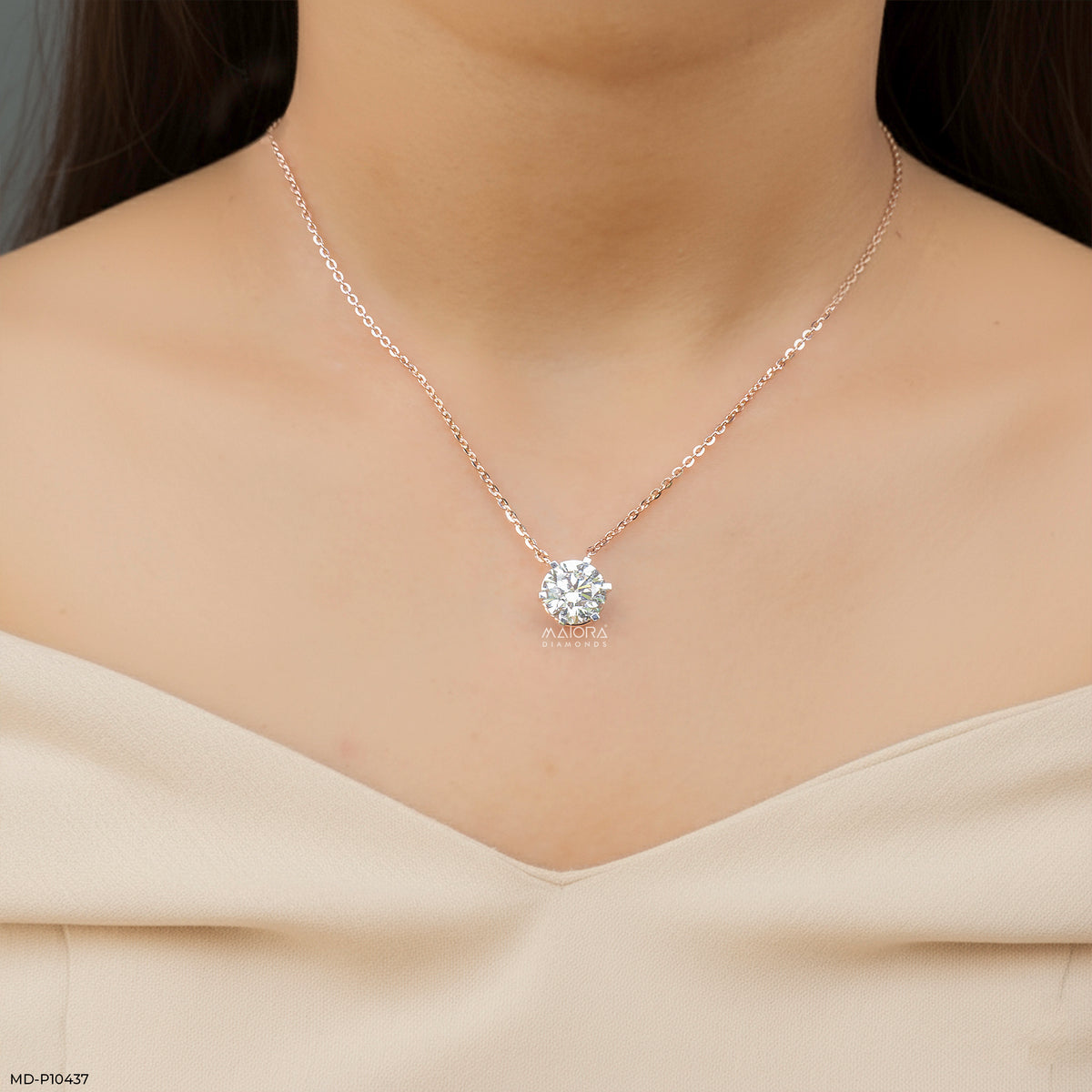 Classic Solitaire Diamond Pendant