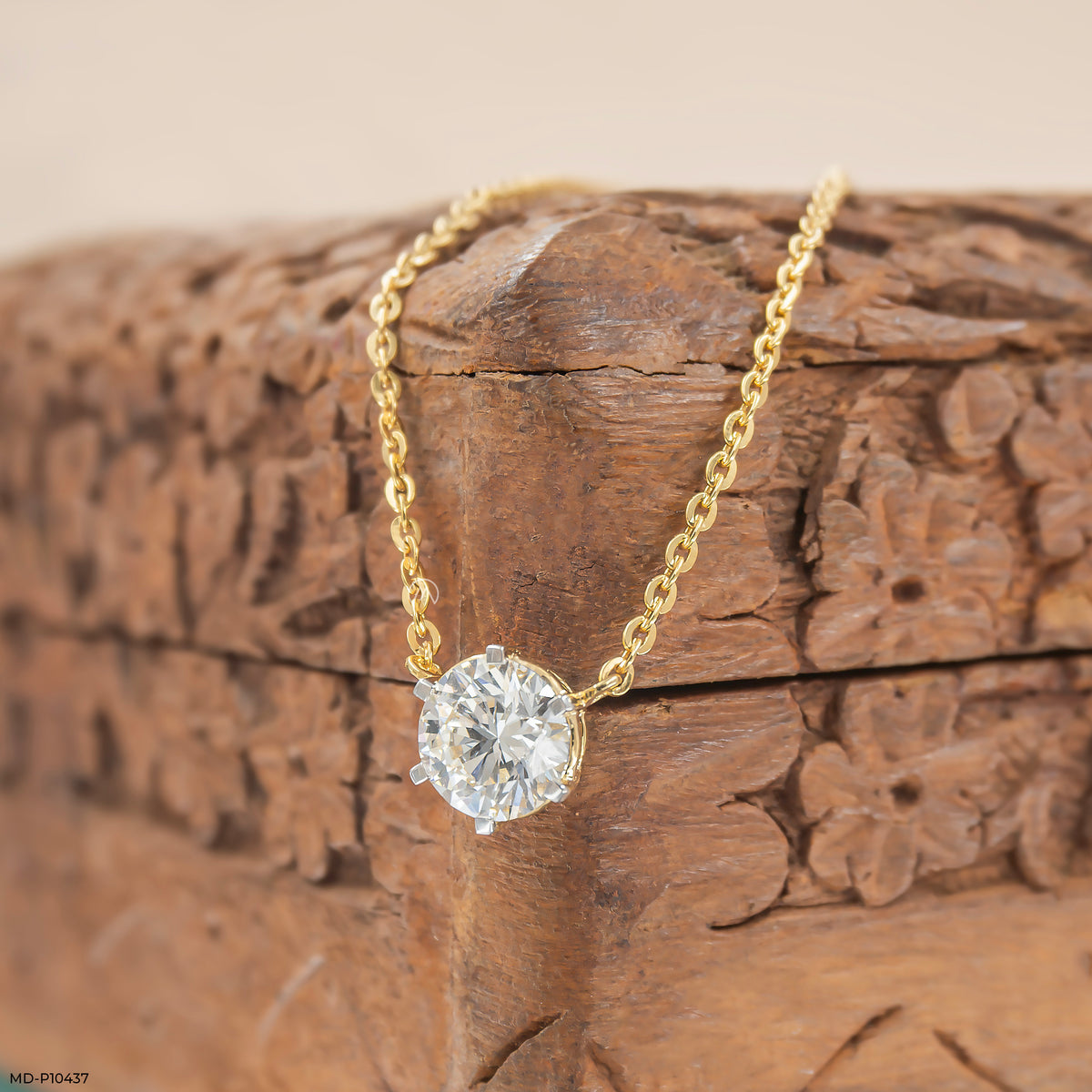 Classic Solitaire Diamond Pendant