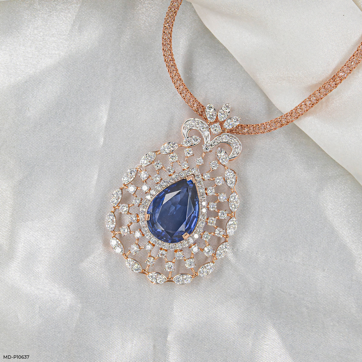 Royal Blue Drop Pendant