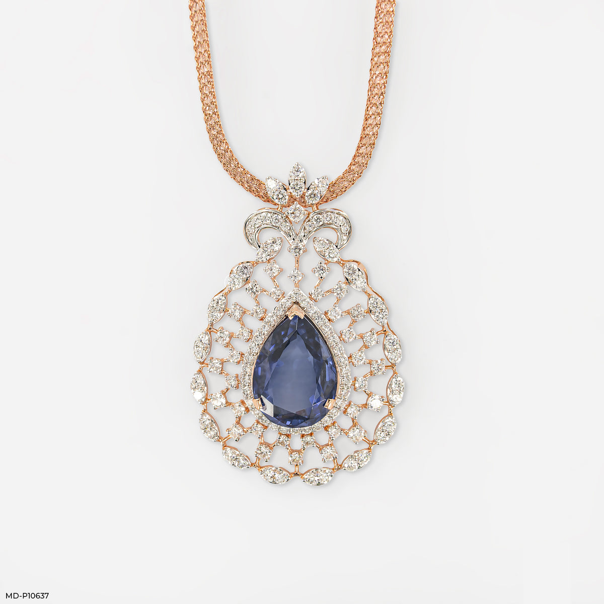 Royal Blue Drop Pendant