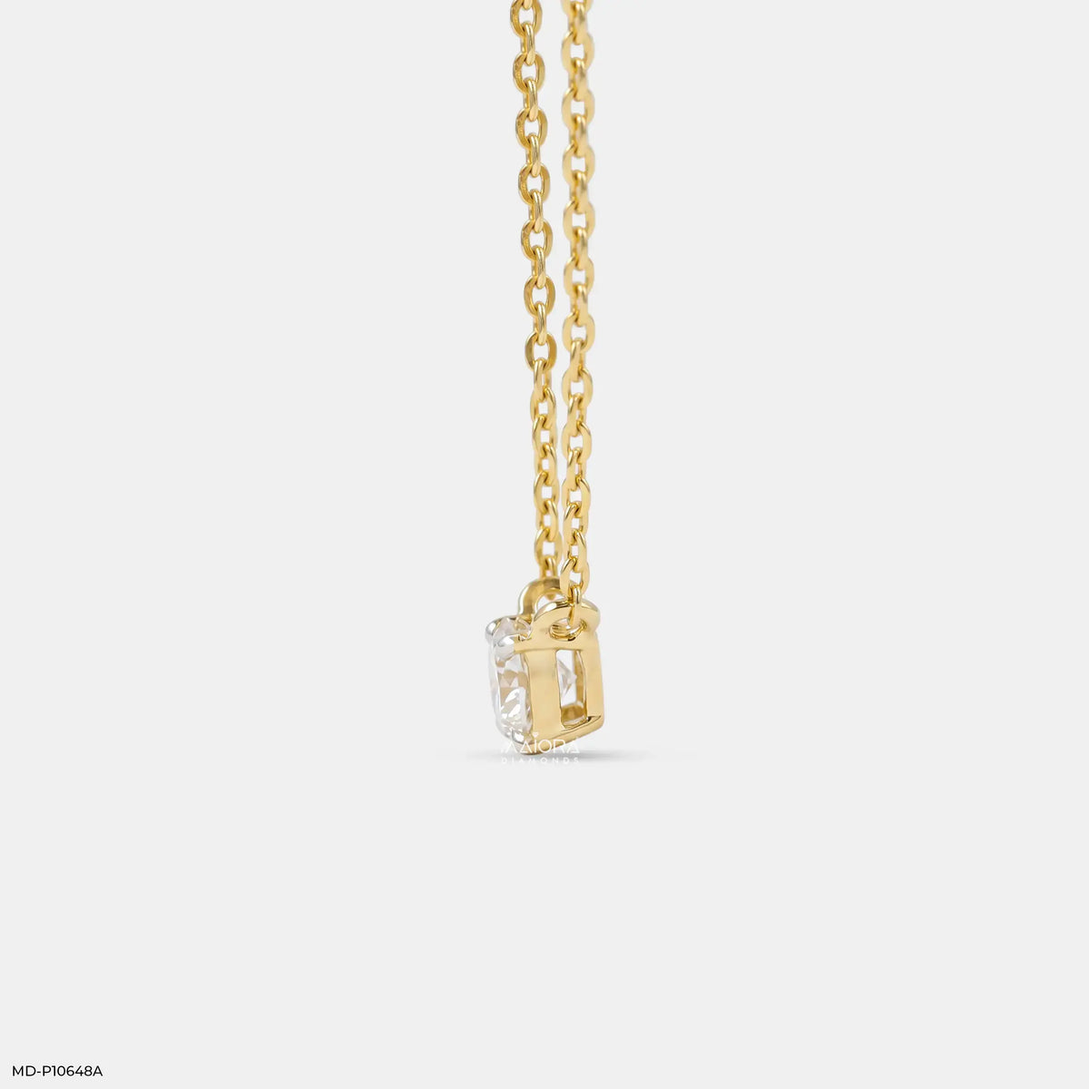 Morden Round Solitaire Diamond Mangalsutra
