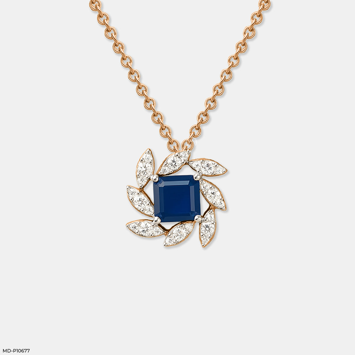 Sapphire Bloom Pendant