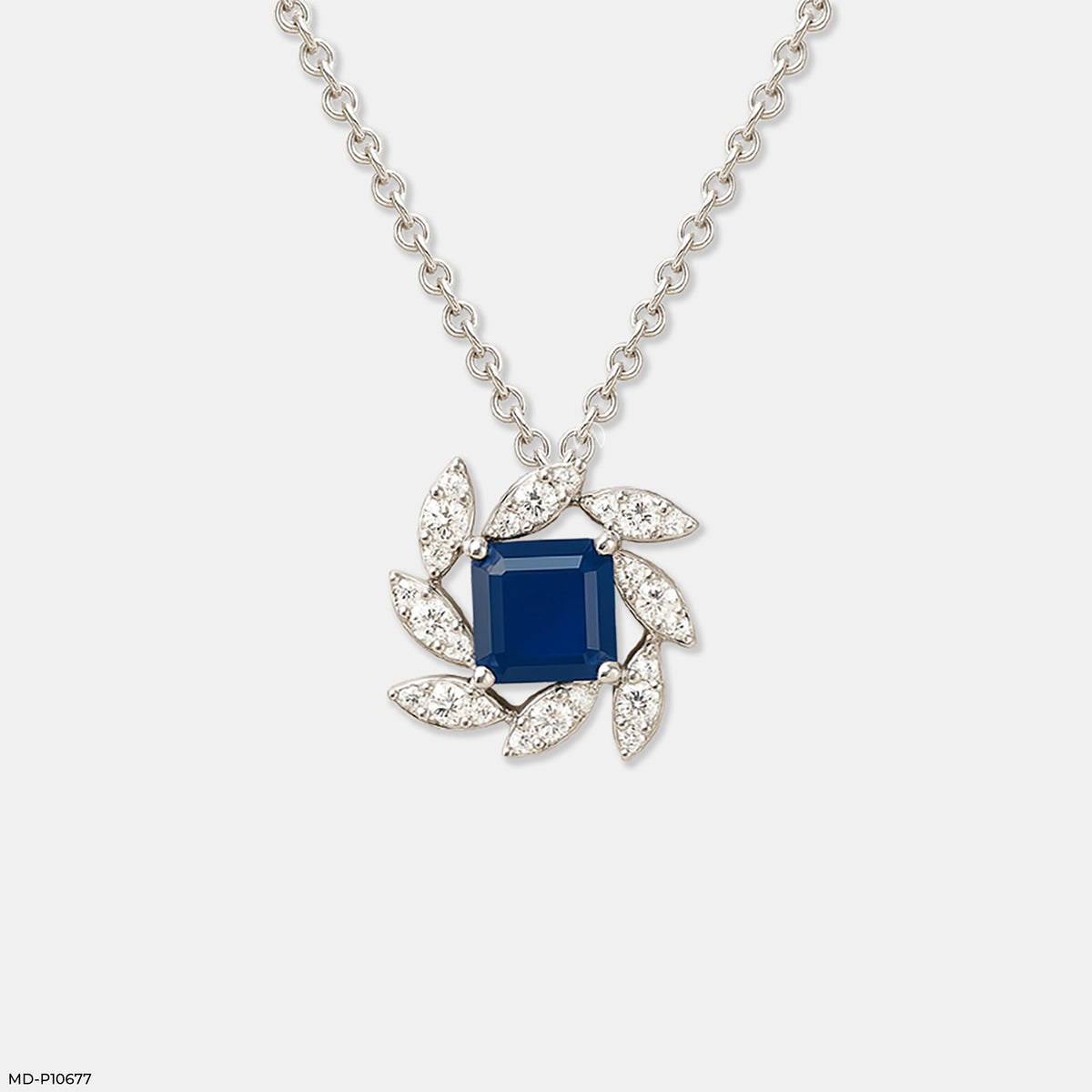 Sapphire Bloom Pendant