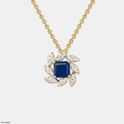 Sapphire Bloom Pendant