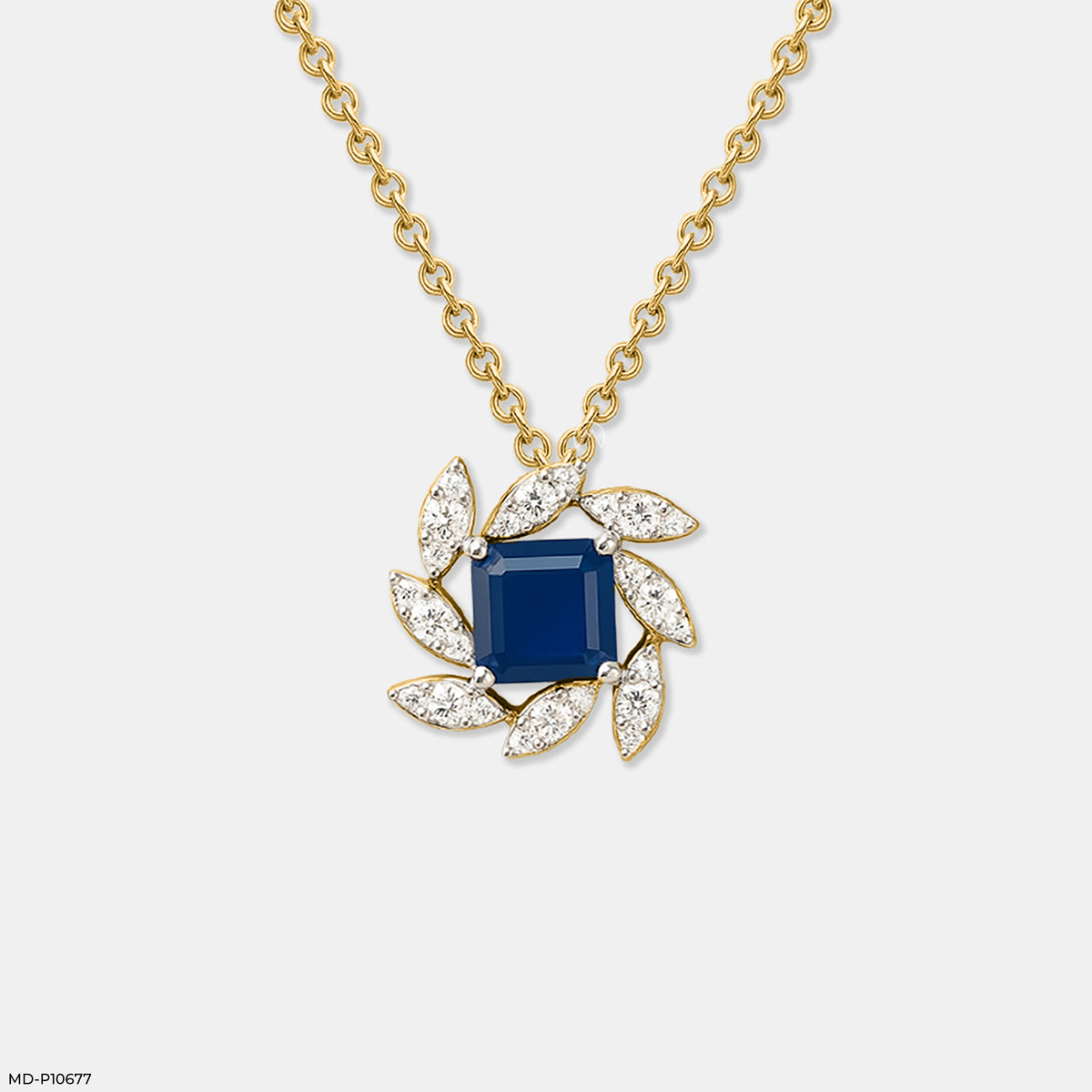 Sapphire Bloom Pendant