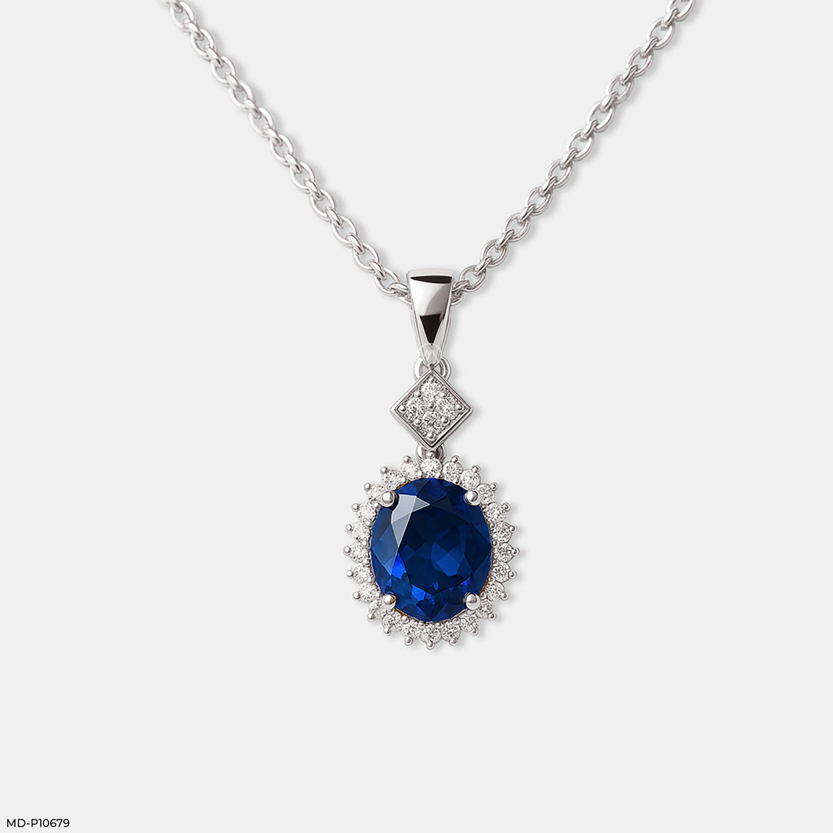 Royal Oval Bloom Pendant