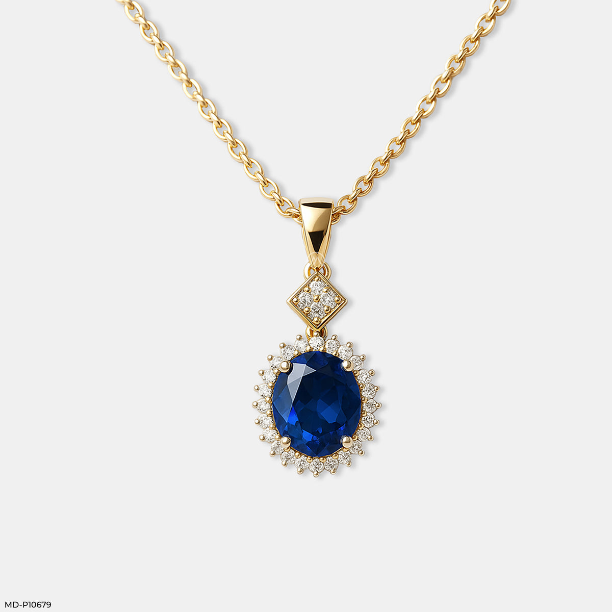 Royal Oval Bloom Pendant