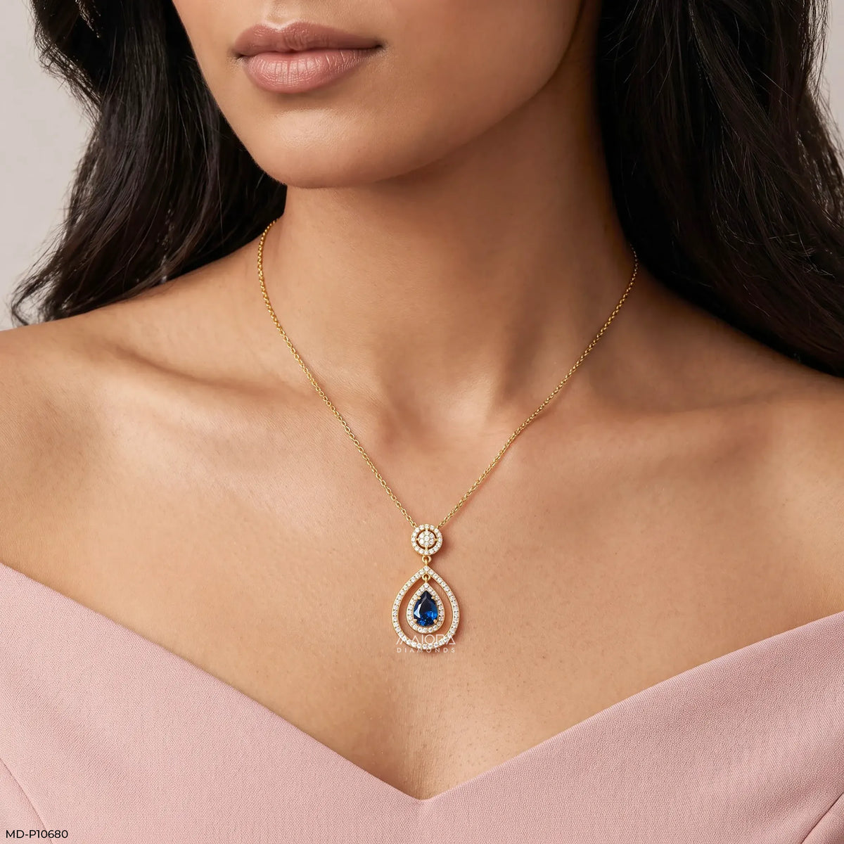 Teardrop Cascade Pendant