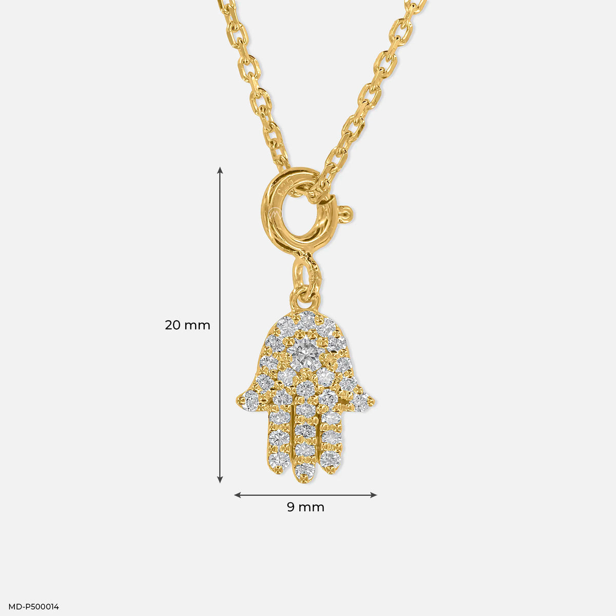 Palm of Peace Lab Diamond Charm