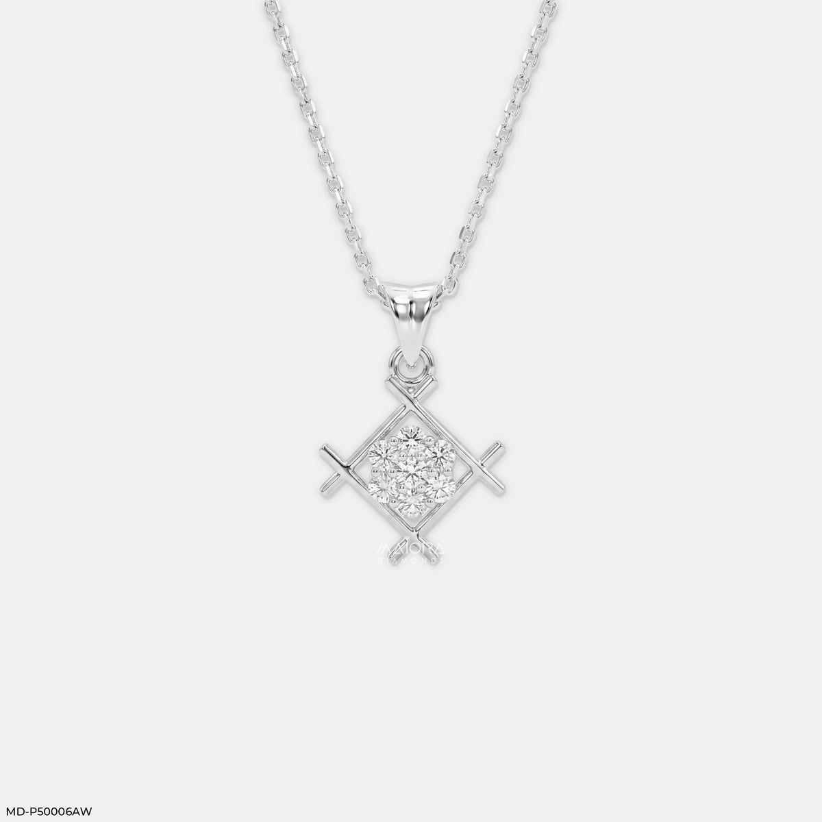 Symmetric Cluster Diamond Pendant