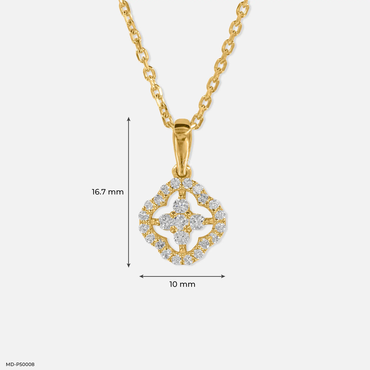 Edge of Elegance Lab Diamond Pendant