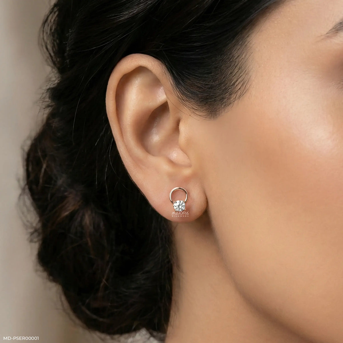 0.5 Carat Floating Lab Diamond Studs