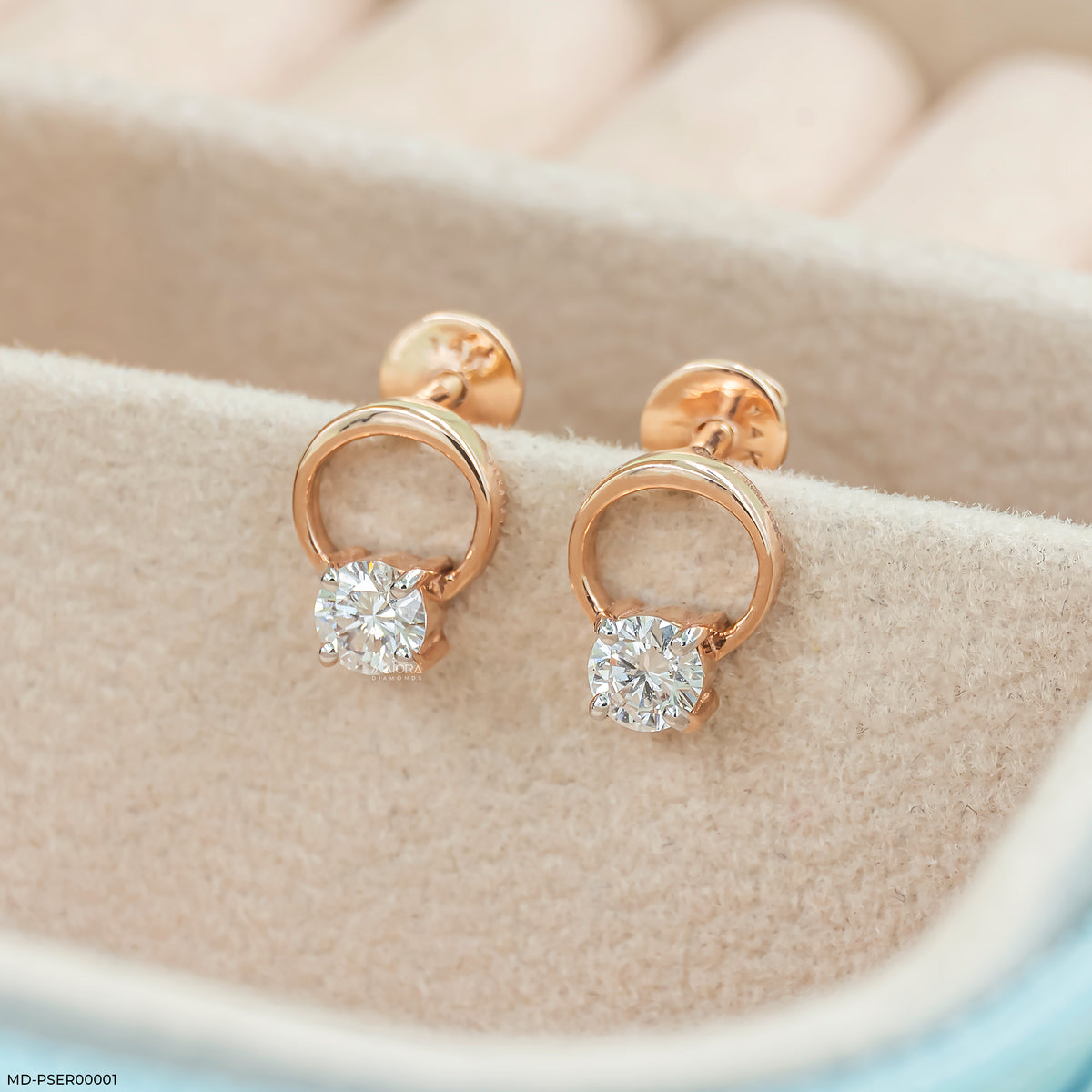 0.5 Carat Floating Lab Diamond Studs