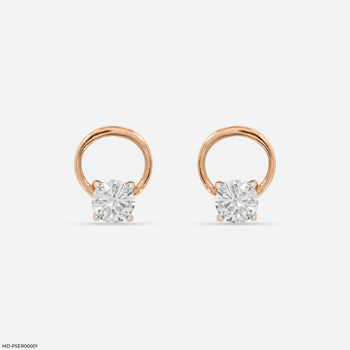0.5 Carat Floating Lab Diamond Studs