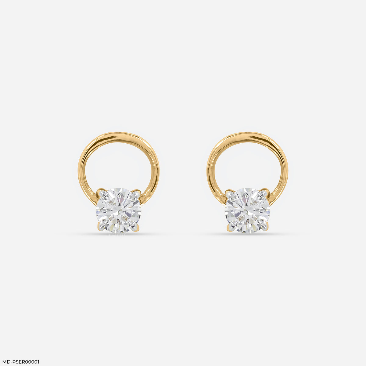 0.5 Carat Floating Lab Diamond Studs