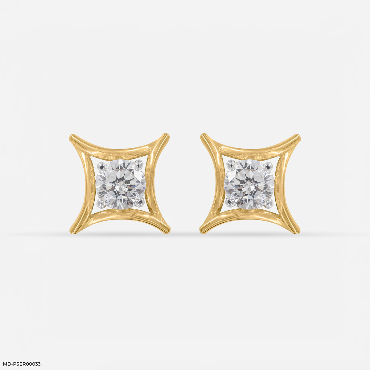 0.35 Carat Golden Axis Earrings
