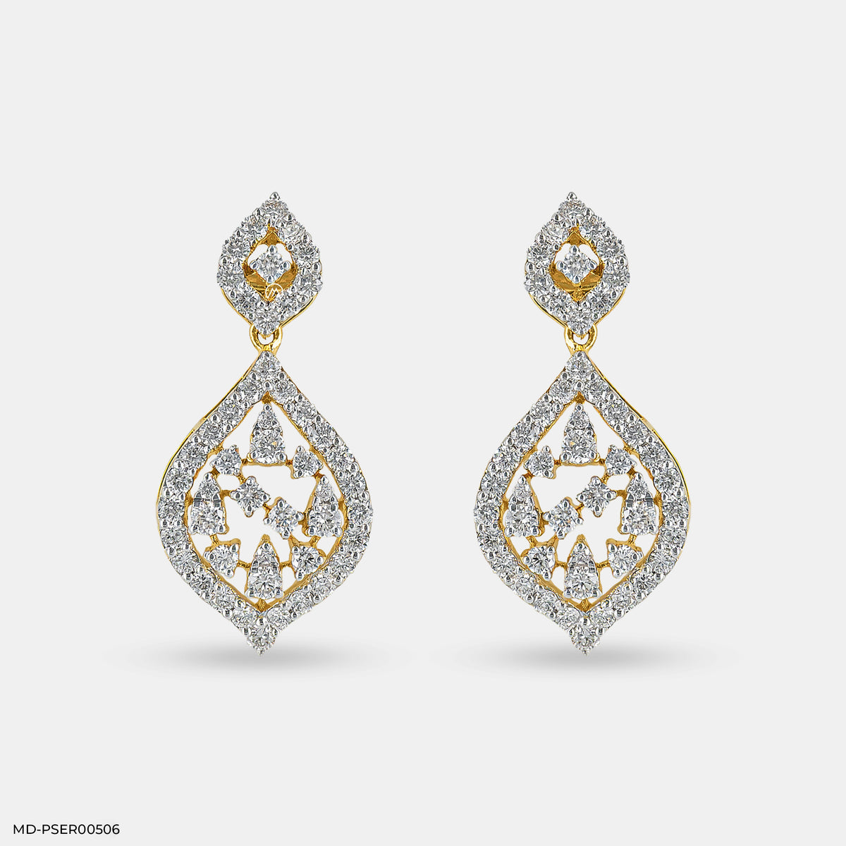 Diamond Petal Earrings