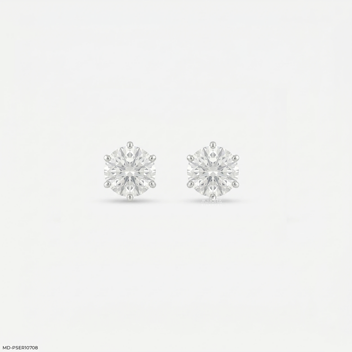 1.45 Carat Floating Halo Lab Diamond Studs