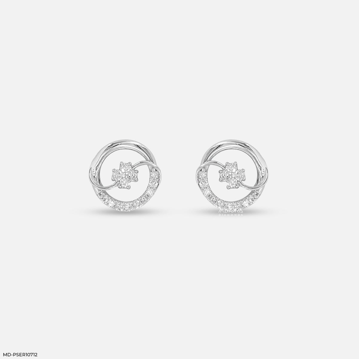 Arc Vortex Diamond Earrings