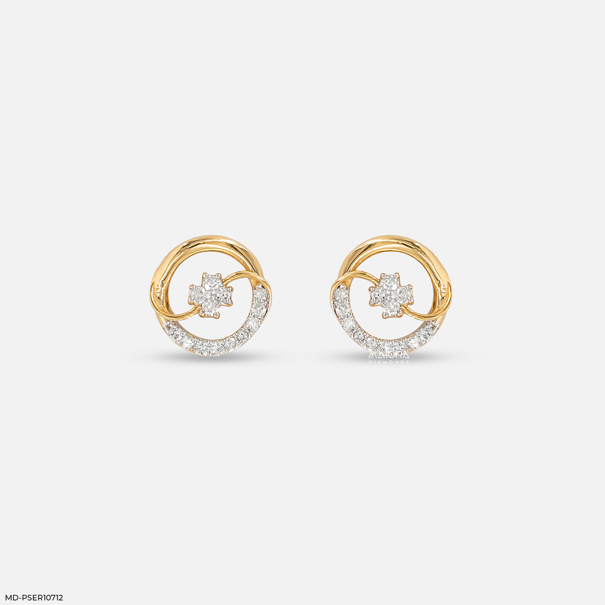 Arc Vortex Diamond Earrings