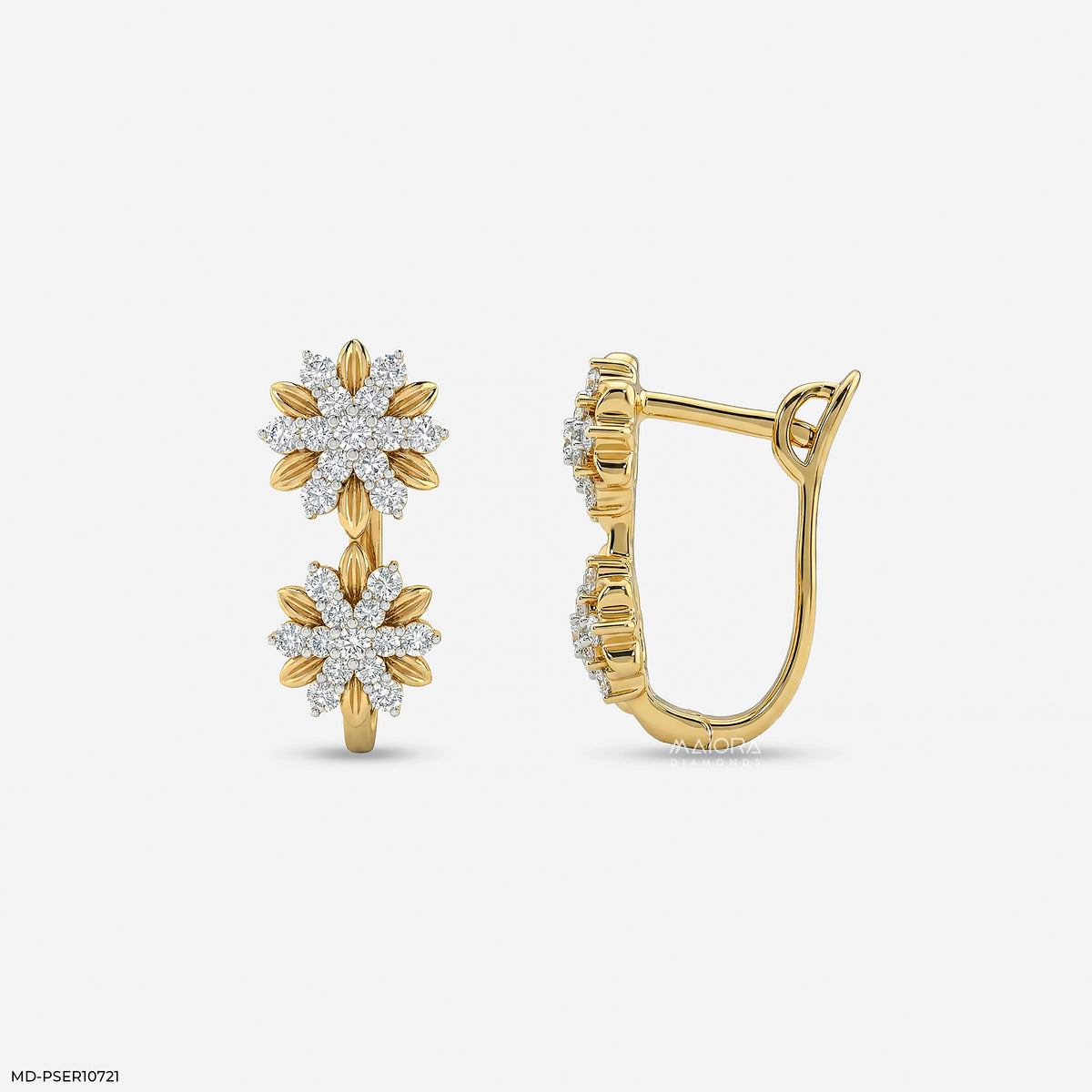0.35 Carat Round Solitaire Diamond Stud