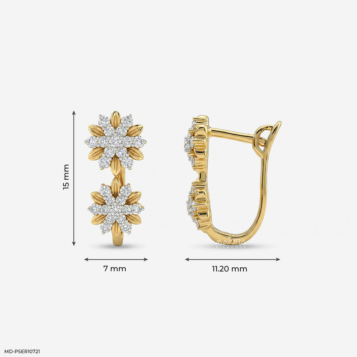 0.35 Carat Round Solitaire Diamond Stud
