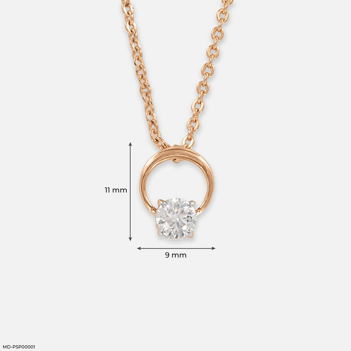 0.35 Carat Lunar Halo Lab Diamond Pendant