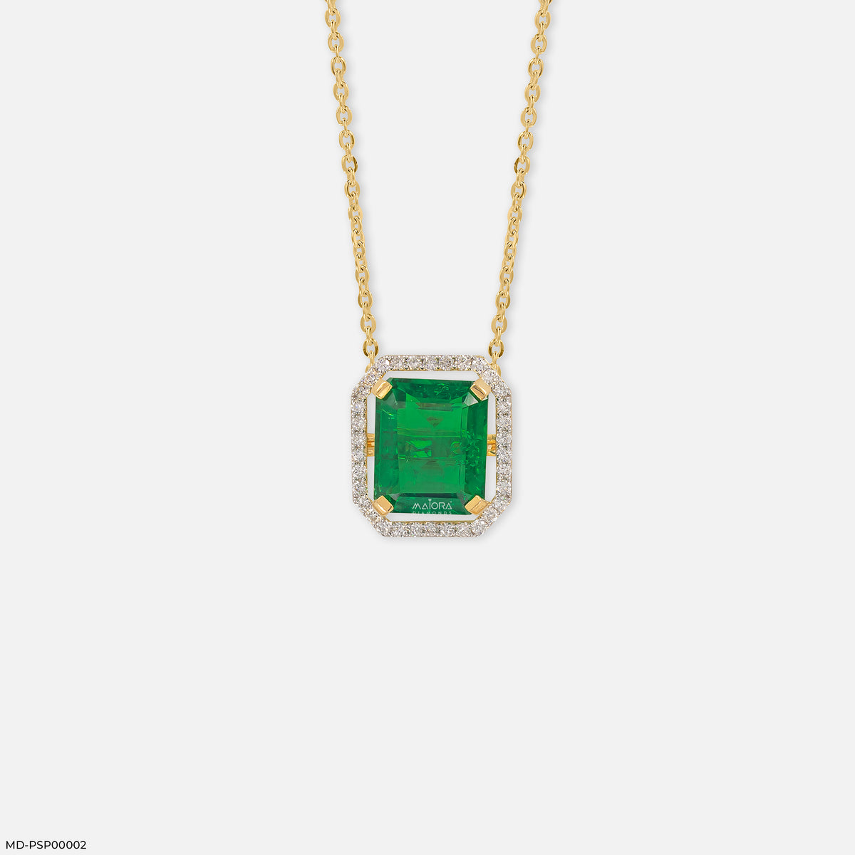 1.75 Carat Maharani Emerald Drop Lab Diamond Pendant