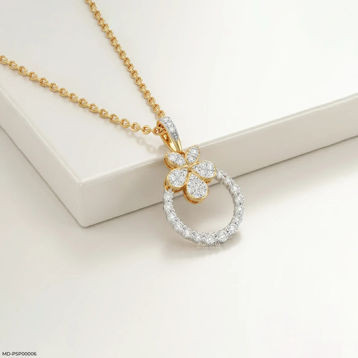 Botanical Floret Diamond Pendant