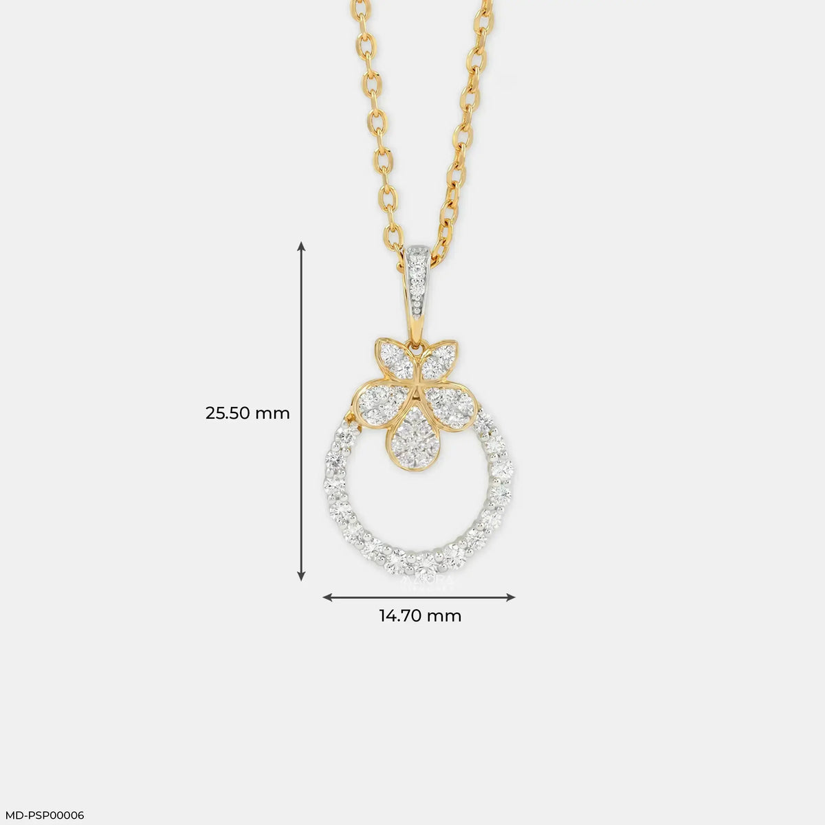Botanical Floret Diamond Pendant