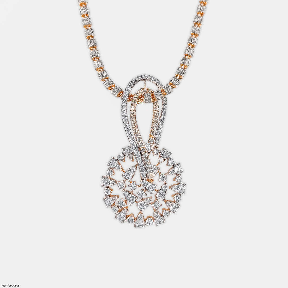 Interwoven Diamond Pendant