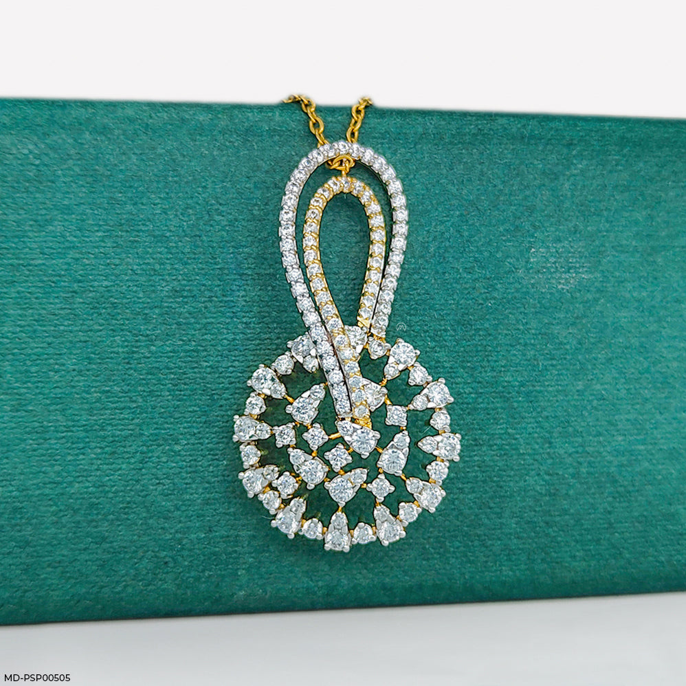 Interwoven Diamond Pendant