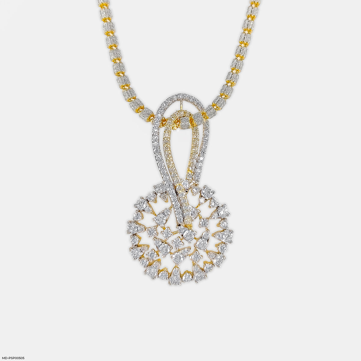 Interwoven Diamond Pendant