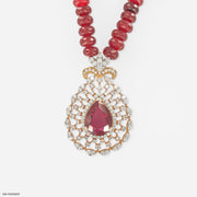 Diamond Teardrop Medallion Pendant