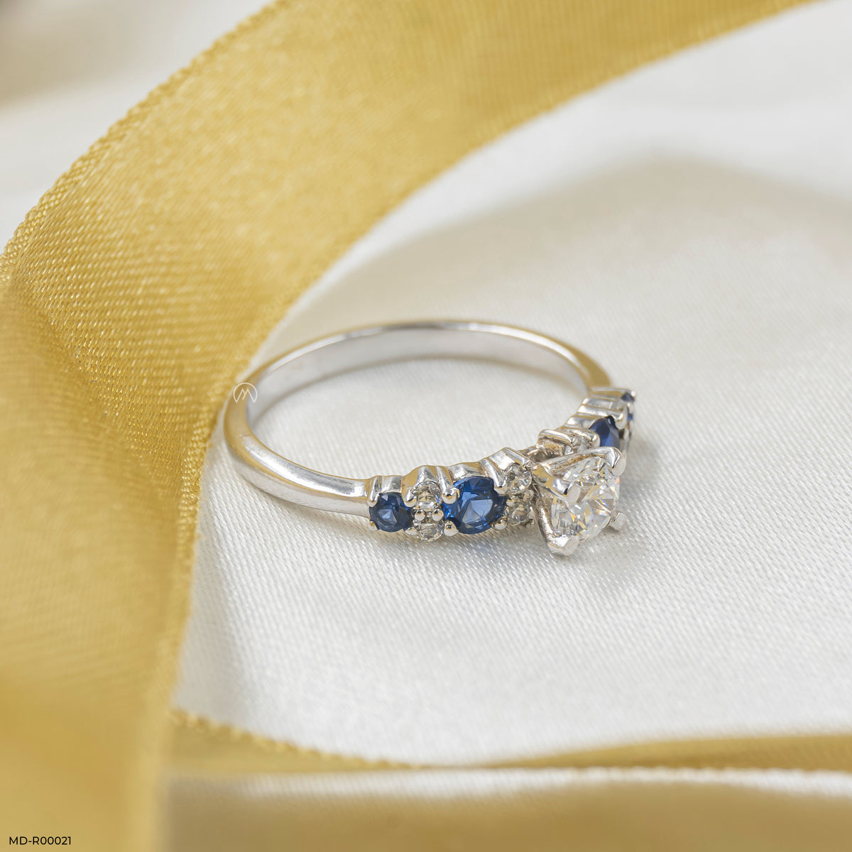 Aqua Diamond Rings