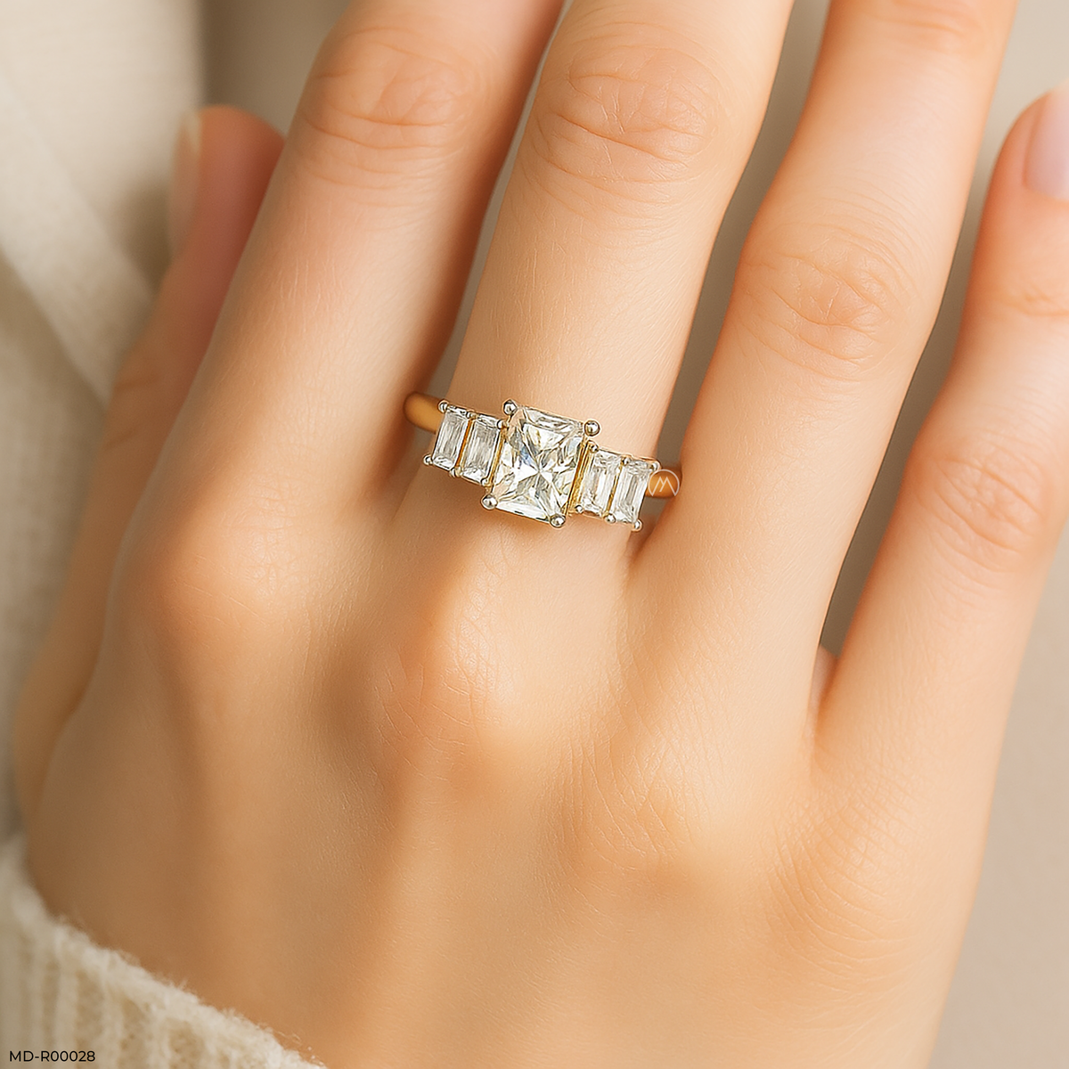 Baguette Glow Ring