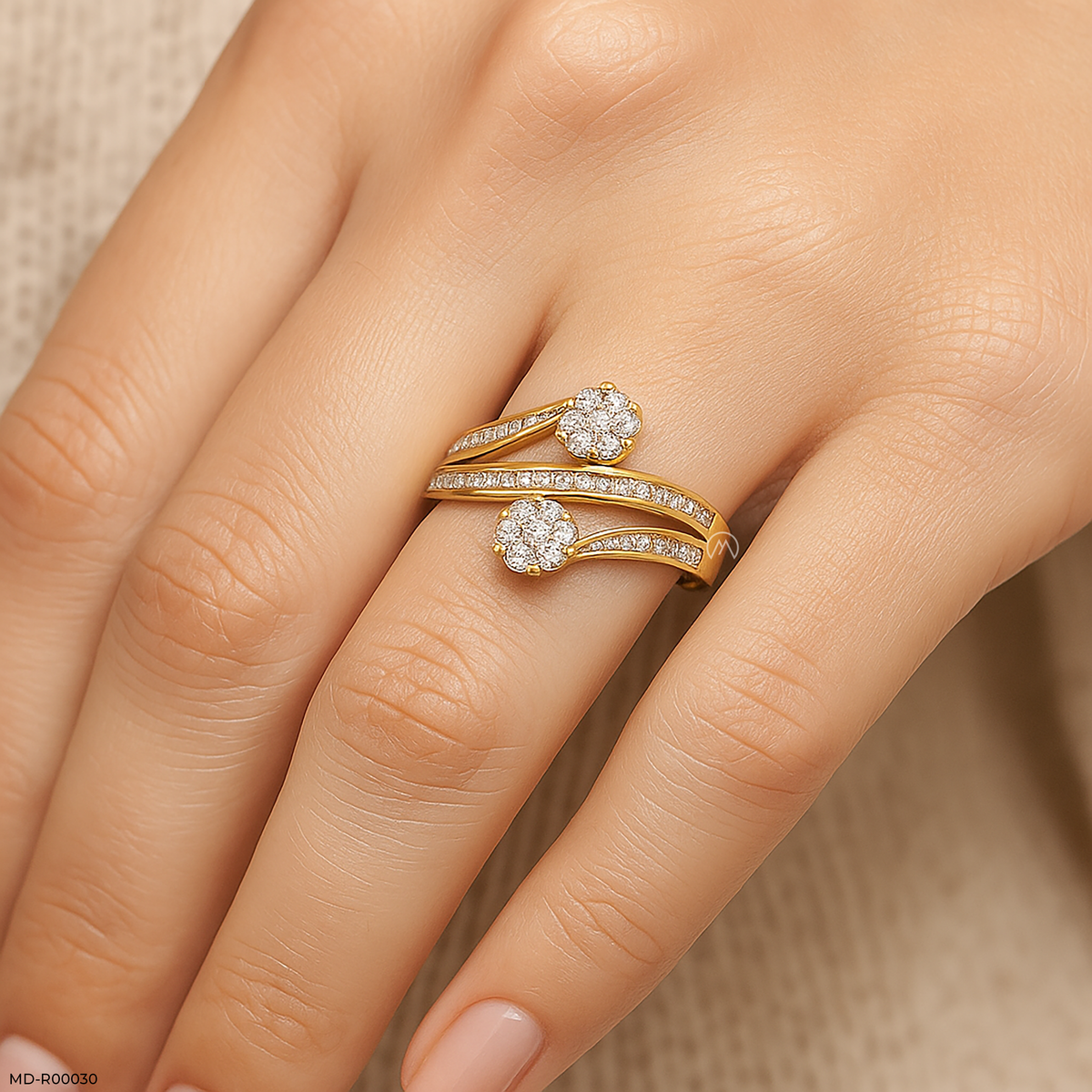 Whirl of Diamonds Rings
