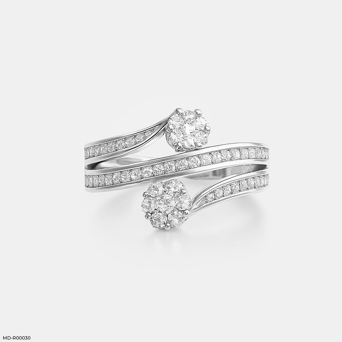 Whirl of Diamonds Rings