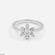 Floret Diamond Rings