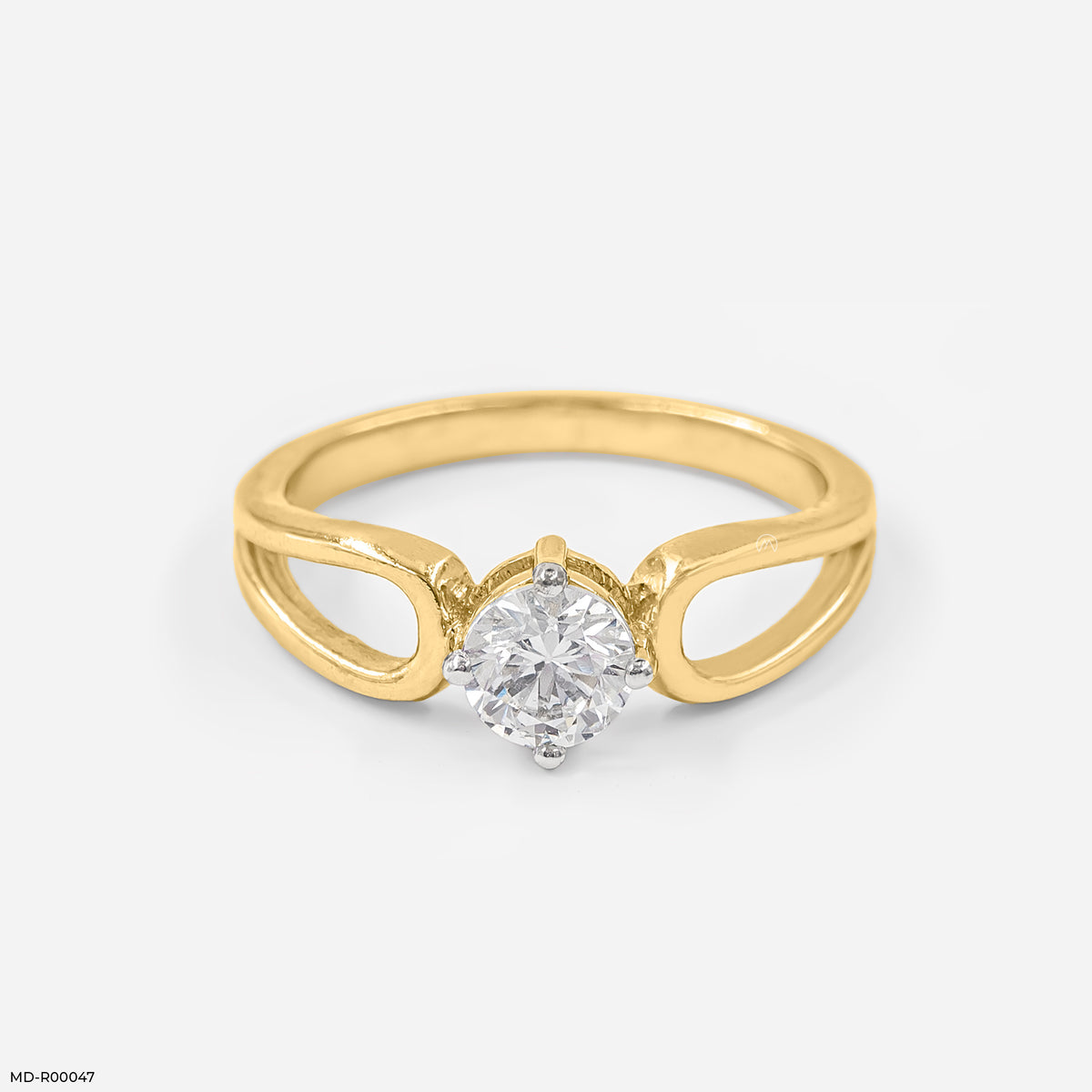 0.50 Carat Vivid Round Solitaire Ring